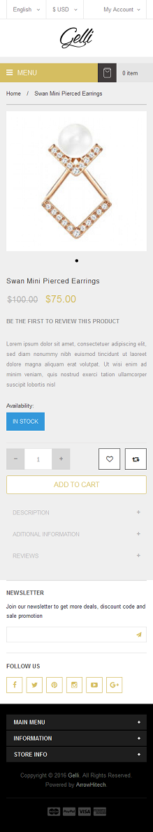Category page mobile