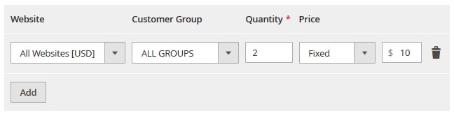 Tiered pricing