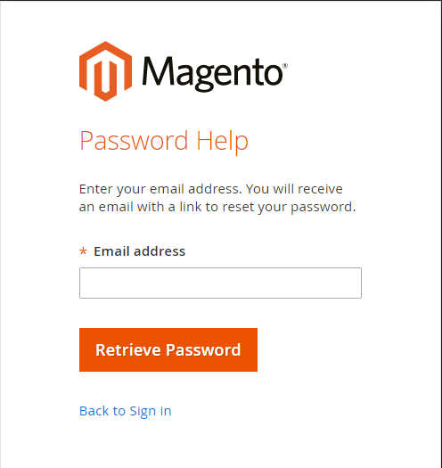 Magento reset admin password