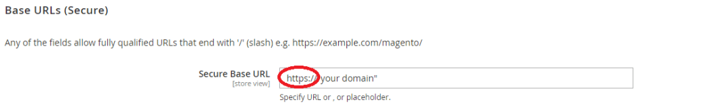 Magento ssl