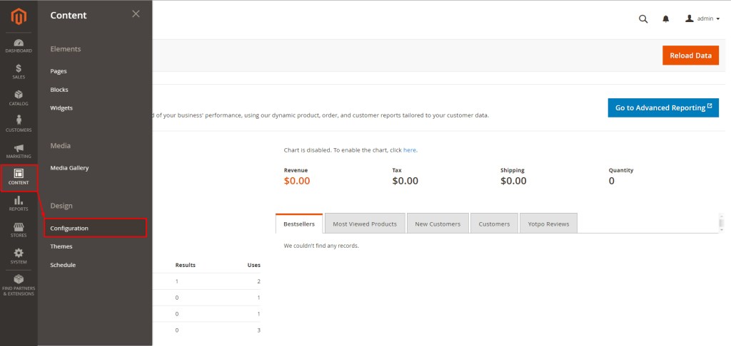 Magento watermark