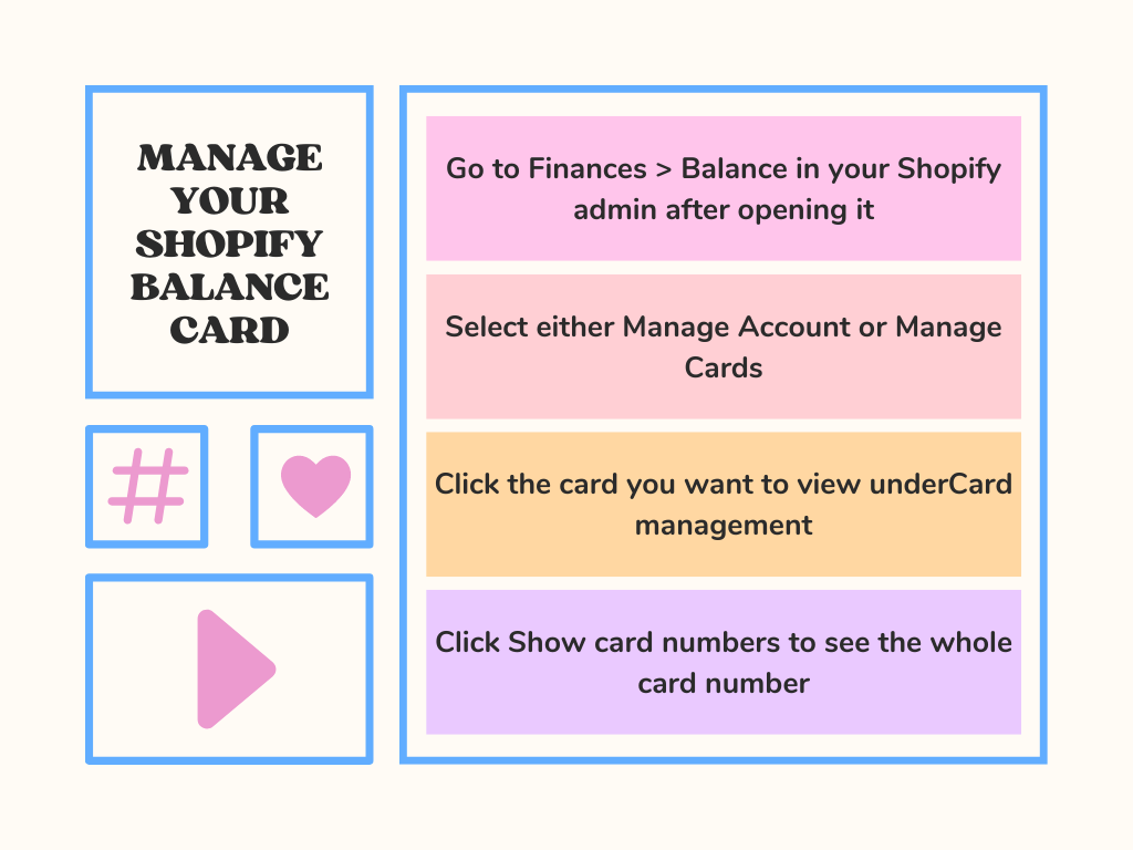 Your Shopify Balance card