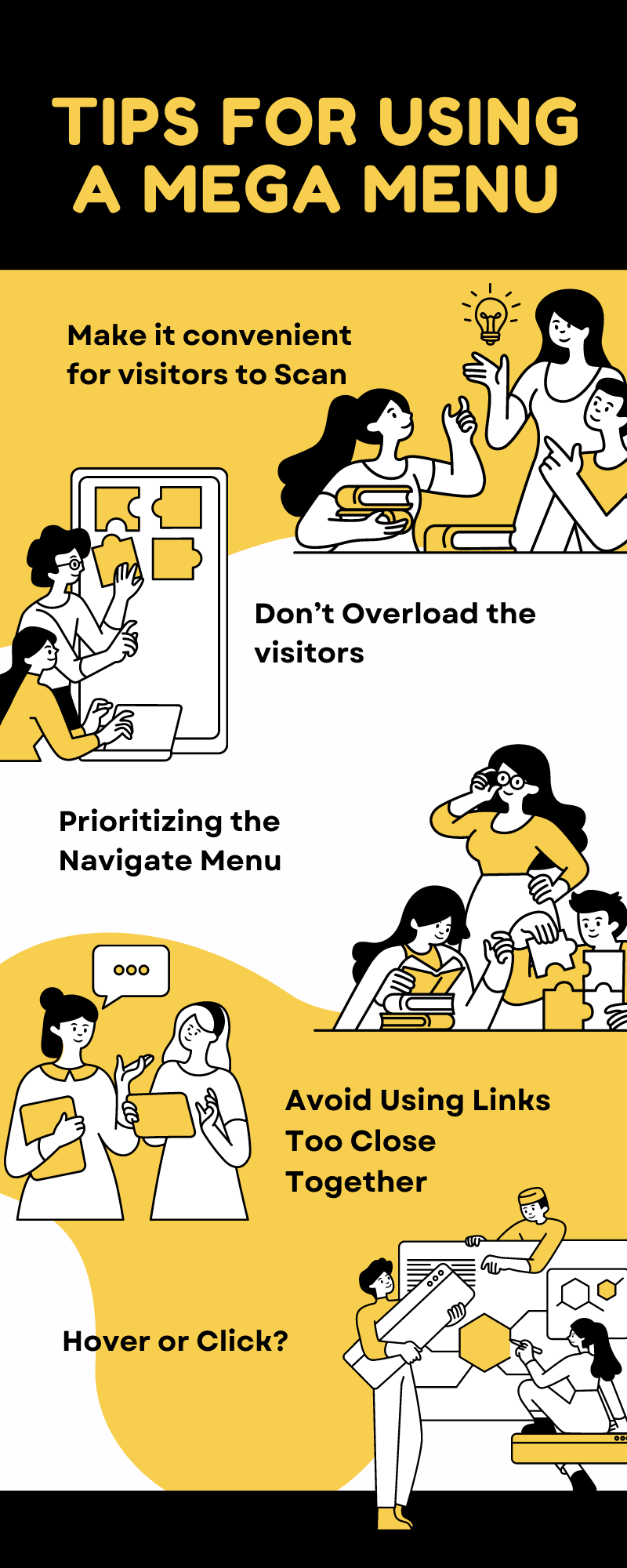 Tip for using mega menu