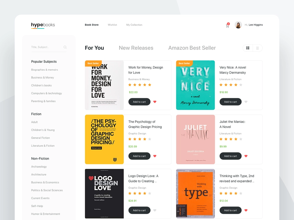 Beautiful book website