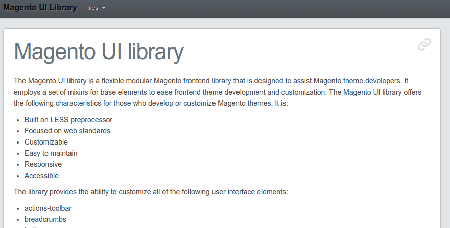 Magento UI library