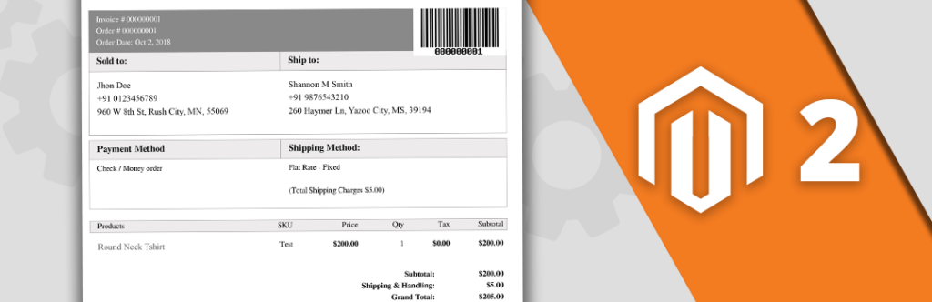 Magento barcode