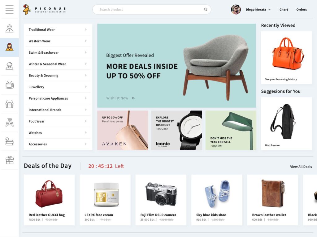 ecommerce website design examples