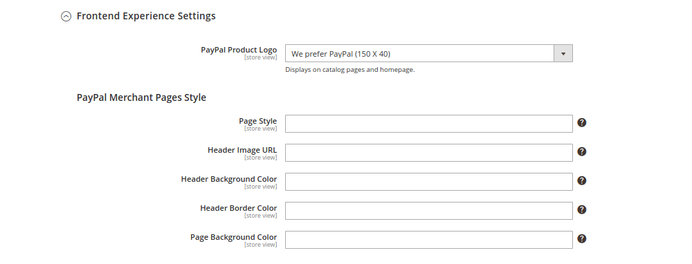 paypal-frontend-experience-settings