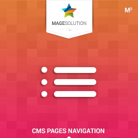 Magento 2 CMS Pages Navigation